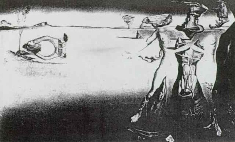 1946_10_desert trilogy - apparition of a couple in the desert - for 'desert flower' perfume 1946.jpg